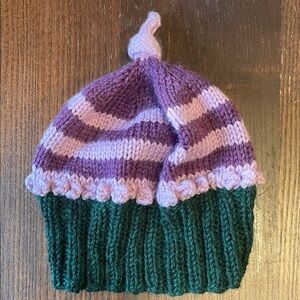 Handmade cupcake Knitted Kids Hat